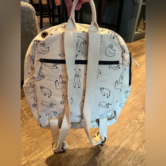 Urban Outfitters Sloth Printed Sketch Canvas Backpack - Picture 6 of 8